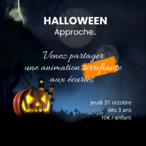 Animation HALLOWEEN au poney